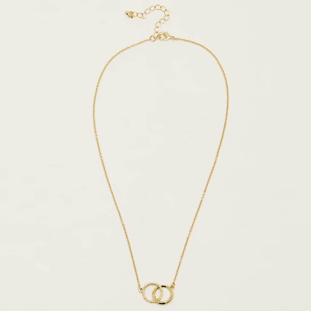 Phase Eight Gold Circle Necklace